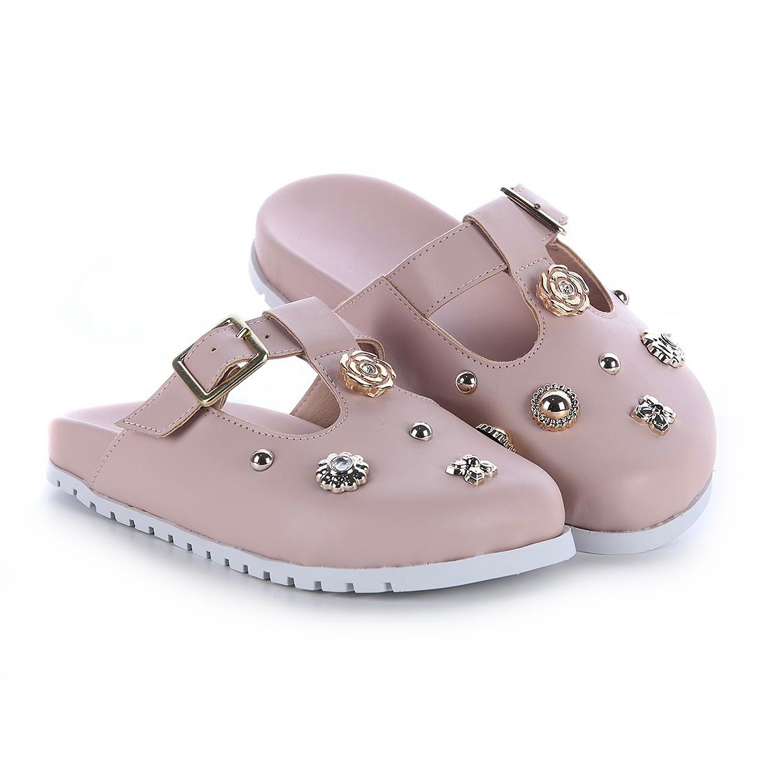 Rosette Charm Mules